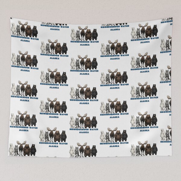 Item preview, Neighborhood Watch Alaska Funny Polar Bear and Moose Squad designed and sold by TeeARTHY.