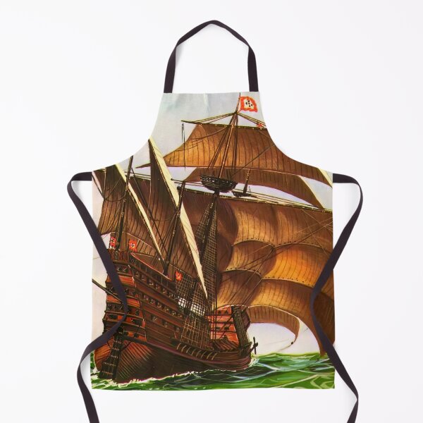 Item preview, Portuguese Galleon Botafogo Ship Art Print designed and sold by Retr0Tshirts.