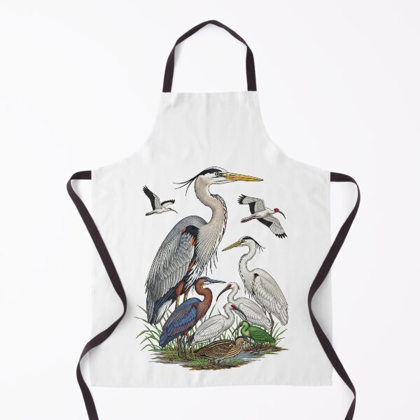 Item preview, Blue Heron and Egret Wetland Birds Nature designed and sold by TeeARTHY.