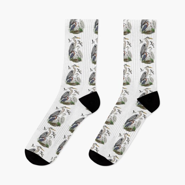 Item preview, Blue Heron and Egret Wetland Birds Nature designed and sold by TeeARTHY.