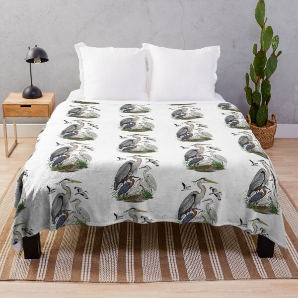 Item preview, Blue Heron and Egret Wetland Birds Nature designed and sold by TeeARTHY.