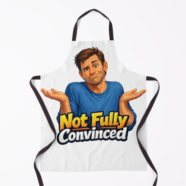 Item preview, Not Fully Convinced Sarcastic Cartoon Quote designed and sold by HappyPatchEG.