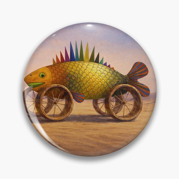 Item preview, Surreal Fish Car in the Desert – Absurd Fantasy Art designed and sold by busurman.
