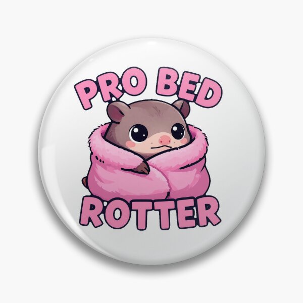 Item preview, Pro Bed Rotter Kawaii Opossum Sticker - Funny Bed Rotting Trend designed and sold by gaogle.