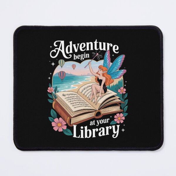 Item preview, Adventure Begins At Your Library Dragons Summer Reading designed and sold by DigitaldeligArt.