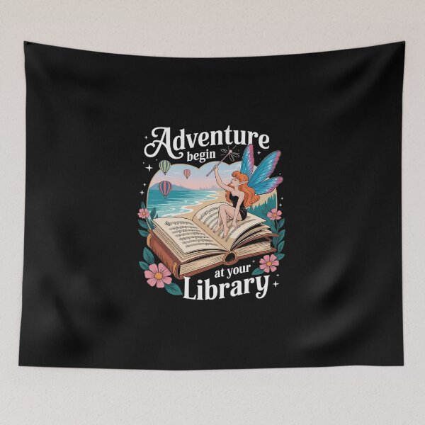 Item preview, Adventure Begins At Your Library Dragons Summer Reading designed and sold by DigitaldeligArt.