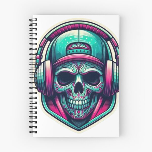 Item preview, Neon Streetwear Skull with Headphones – Urban designed and sold by rbofficialshop.