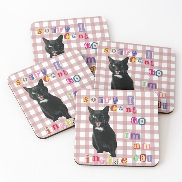 Item preview, SORRY I CANT GO IM AN INSDE CAT MAGAZINE LETTERS designed and sold by JuicyUS.