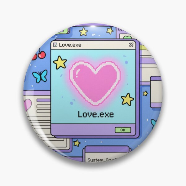 Item preview, Kawaii Love.exe Desktop - Sweetness Overflow Y2K Aesthetic designed and sold by HappySproutArt.
