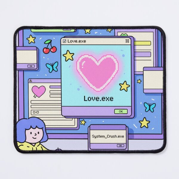 Item preview, Kawaii Love.exe Desktop - Sweetness Overflow Y2K Aesthetic designed and sold by HappySproutArt.