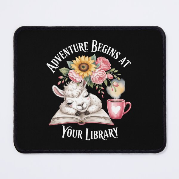 Item preview, Adventure Begins at Your Library Summer Fairies Reading designed and sold by DigitaldeligArt.