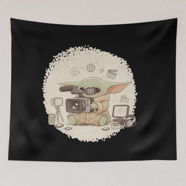 Item preview, BABY YODA VIDEOGRAPHER designed and sold by LIS AND MELIVERSO.