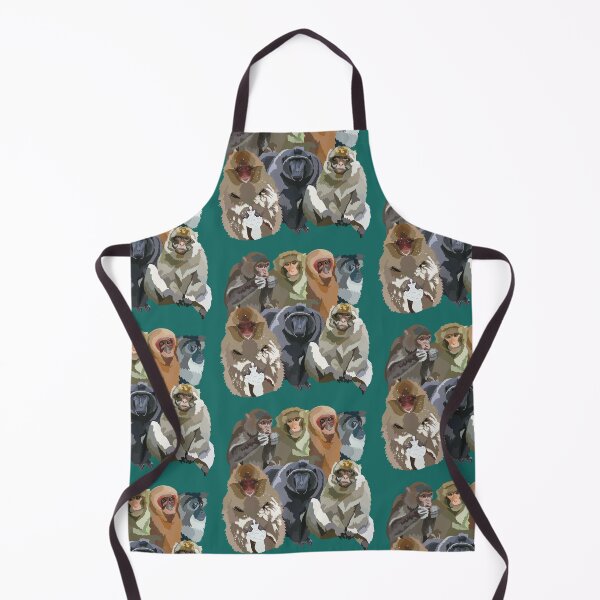 Item preview, M is for Macaque, Macaque | Primate Lover & Wildlife Art Design designed and sold by PrettylittlepastelUk.