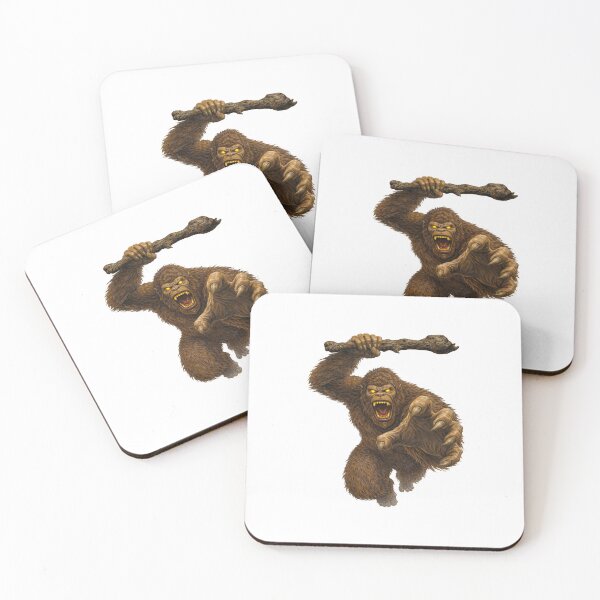 Item preview, Fierce Angry Bigfoot Holding Large Tree Branch designed and sold by TeeARTHY.