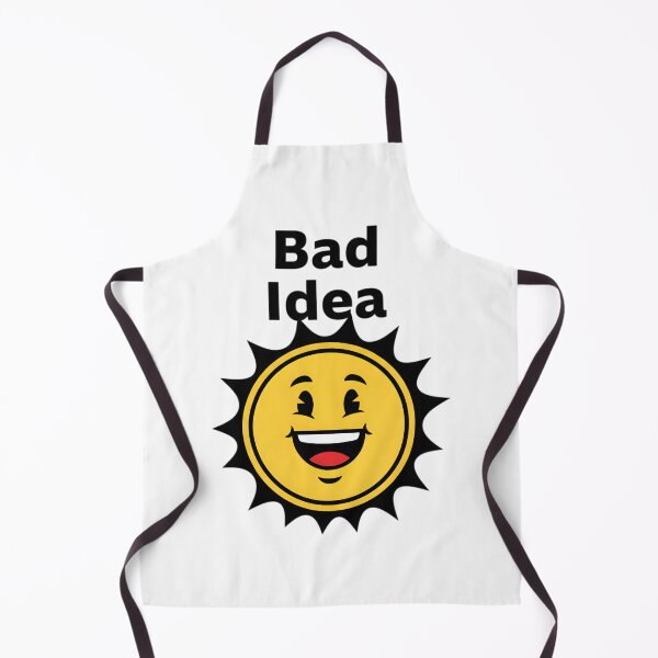 Item preview, Bad Idea Retro Sun - Sarcastic 1930s Cartoon Style designed and sold by LowBattery Social Club.