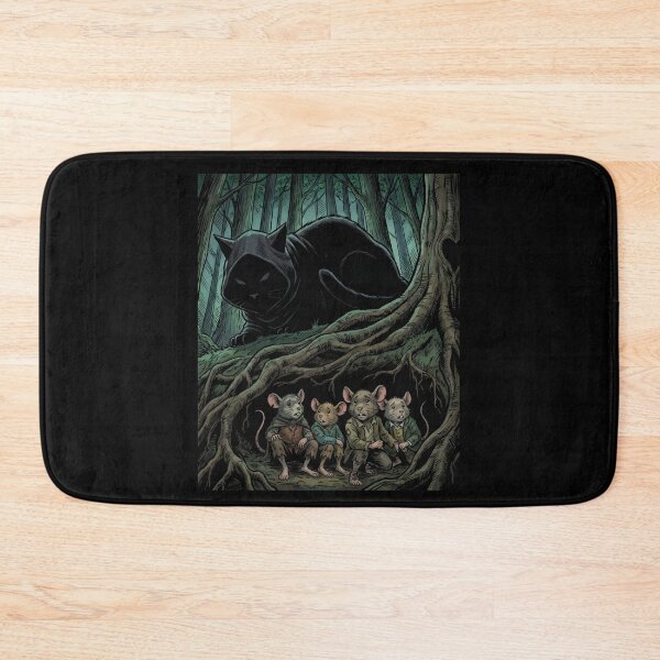 Item preview, Fantasy Cat Stalking Mice Parody Art designed and sold by Fenay Designs.