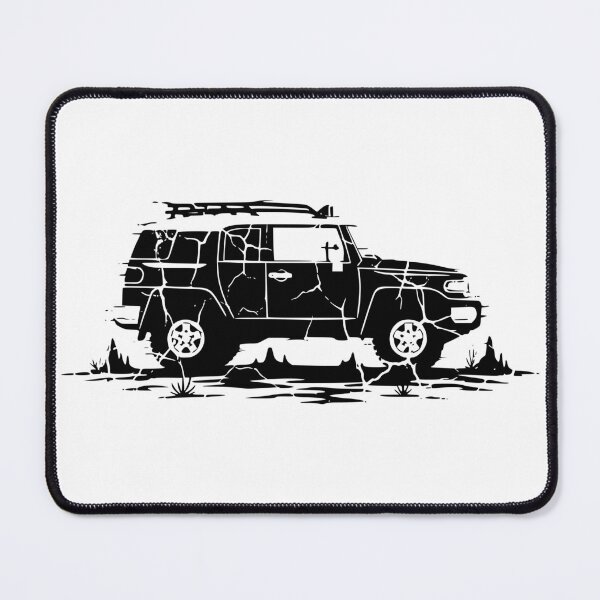 Item preview, Retro FJ Cruiser Off-Road 4x4 Silhouette Black designed and sold by Off-Road-Zone.