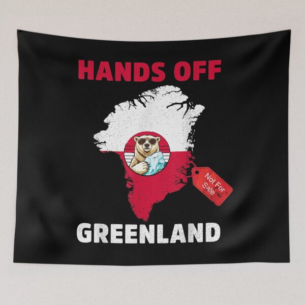 Item preview,  Hands Off Greenland, Greenland Is Not For Sale | Hands Off Greenlad | Yankee Go Home | Anti Trump | Greenland Protest designed and sold by waikibi ⭐⭐⭐⭐⭐.