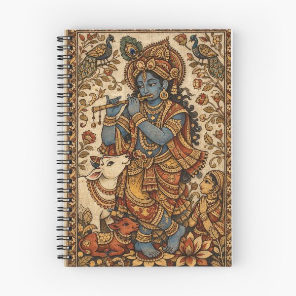 Item preview, kalamkari Lord Shree krishna  designed and sold by clickmarqdigi.