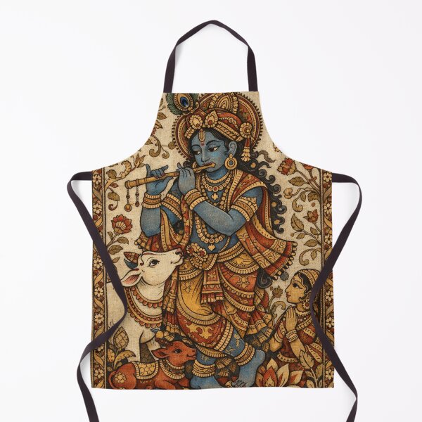 Item preview, kalamkari Lord Shree krishna  designed and sold by clickmarqdigi.