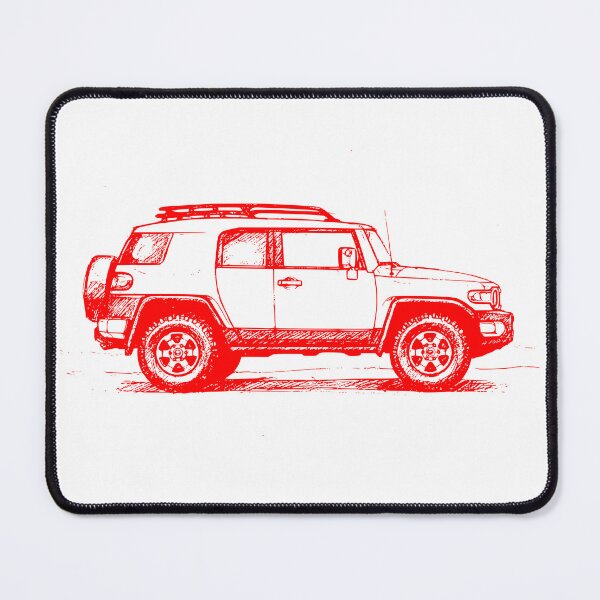 Item preview, Retro FJ Cruiser Off-Road 4x4 Drawing Red designed and sold by Off-Road-Zone.
