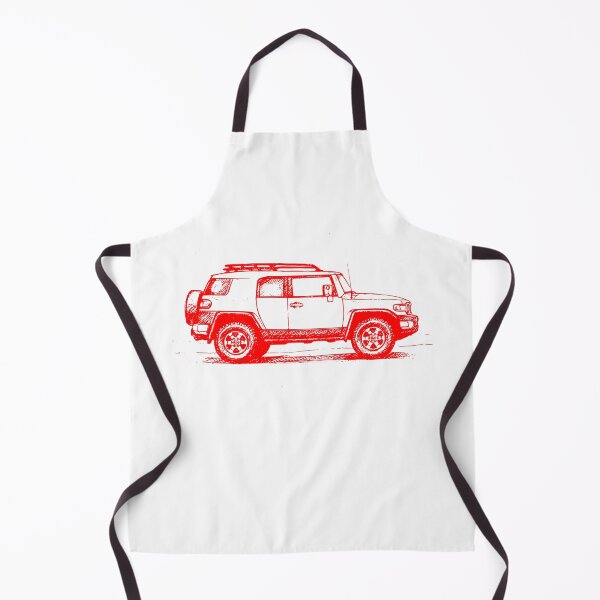 Item preview, Retro FJ Cruiser Off-Road 4x4 Drawing Red designed and sold by Off-Road-Zone.