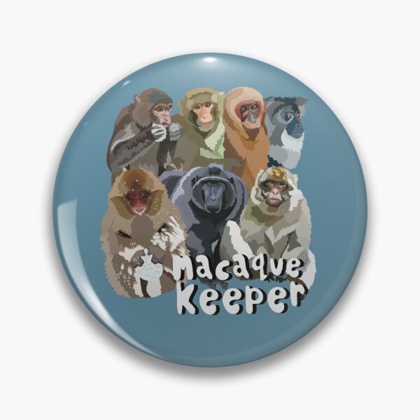 Item preview, M is for Macaque Keeper,Macaque Keeper: Caring for Intelligent and Social Primates designed and sold by PrettylittlepastelUk.