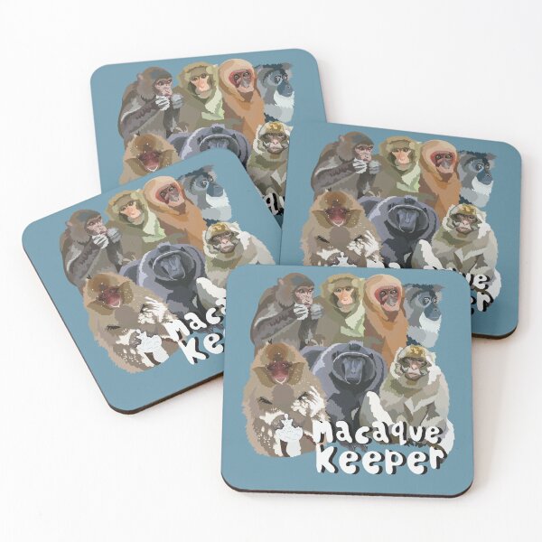 Item preview, M is for Macaque Keeper,Macaque Keeper: Caring for Intelligent and Social Primates designed and sold by PrettylittlepastelUk.