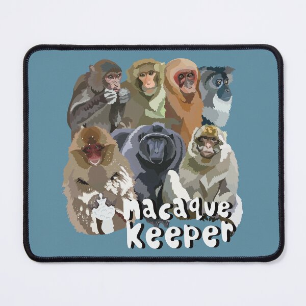 Item preview, M is for Macaque Keeper,Macaque Keeper: Caring for Intelligent and Social Primates designed and sold by PrettylittlepastelUk.