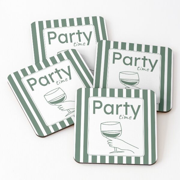 Item preview, Party Time Sticker – Wine Glass Celebration designed and sold by burmacat.