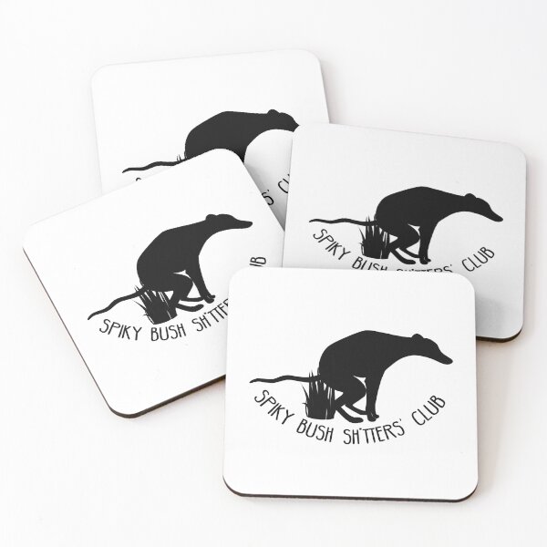Item preview, Spiky Bush Sh*tters' Club - Hound Silhouette designed and sold by Tessa Draws Stoof.