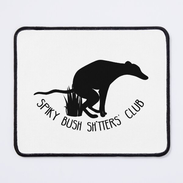Item preview, Spiky Bush Sh*tters' Club - Hound Silhouette designed and sold by Tessa Draws Stoof.