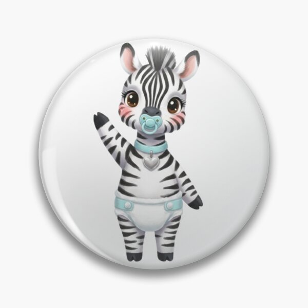 Item preview, Funny Baby Zebra with Pacifier and Diaper designed and sold by CHRIST5000.