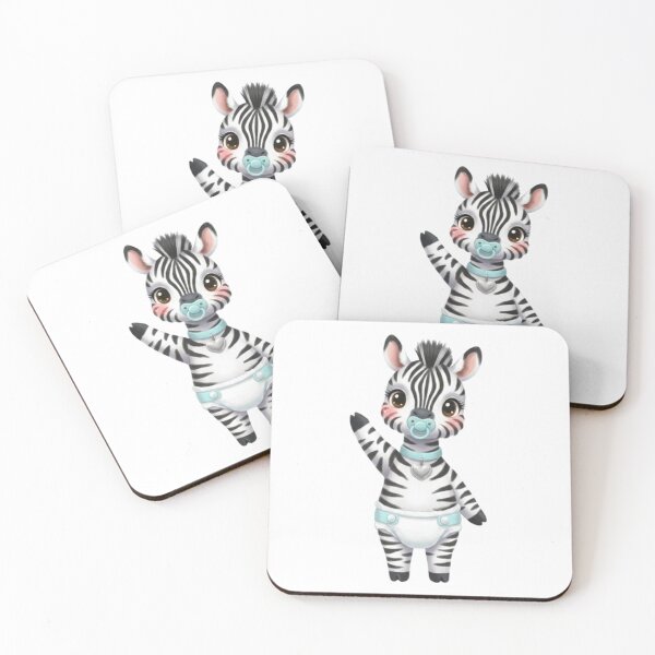 Item preview, Funny Baby Zebra with Pacifier and Diaper designed and sold by CHRIST5000.