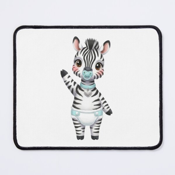 Item preview, Funny Baby Zebra with Pacifier and Diaper designed and sold by CHRIST5000.