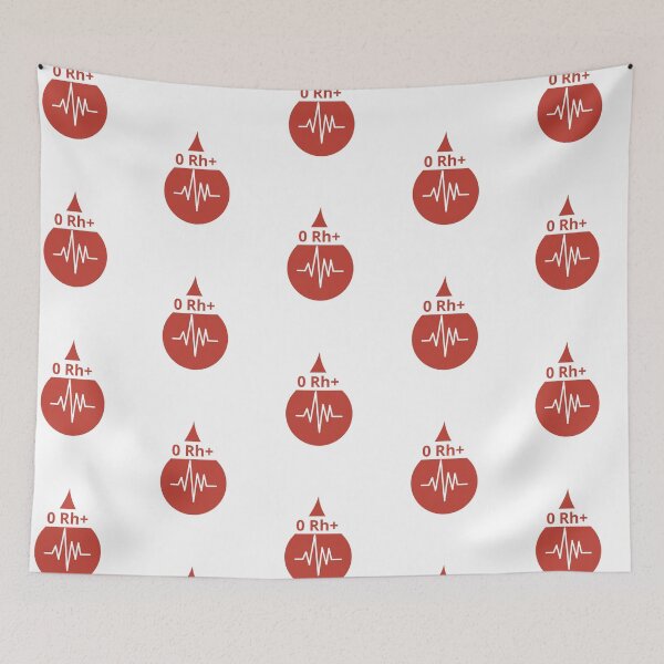 Item preview, Blood Type O Rh+ – Medical Heartbeat Symbol designed and sold by Rafcioo.