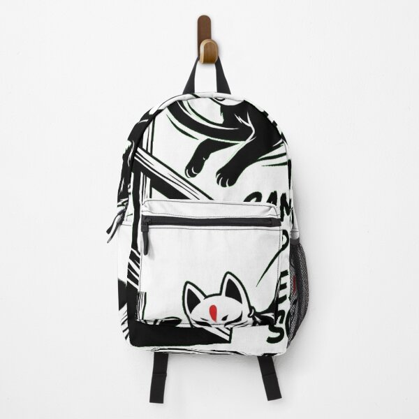 Item preview, The Shadow Prowler: Kitsune Mask Vigilante Cat designed and sold by Thaivi Design.