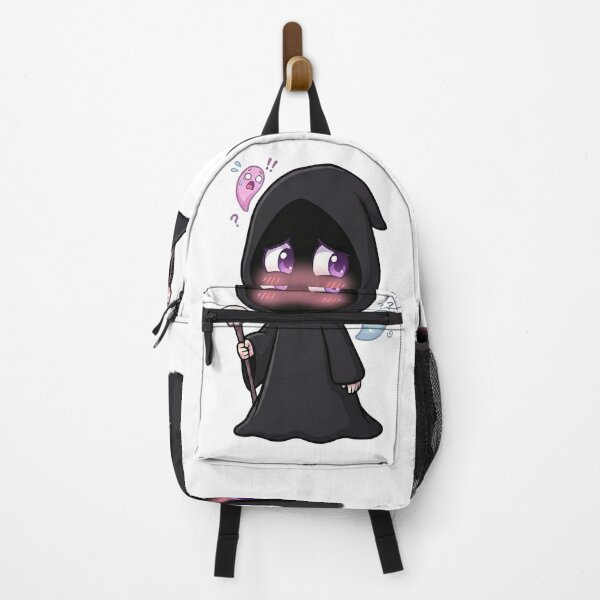 Item preview, Shy Baby Necromancer Nix: Blushing with Confused Ghosts (Kawaii Sticker) designed and sold by ColorTheoryLab.