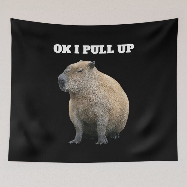 Item preview, Ok I Pull Up Capybara Art for Men Women Kids , Capybara Gift Lover  designed and sold by DZIRI NAJAT.