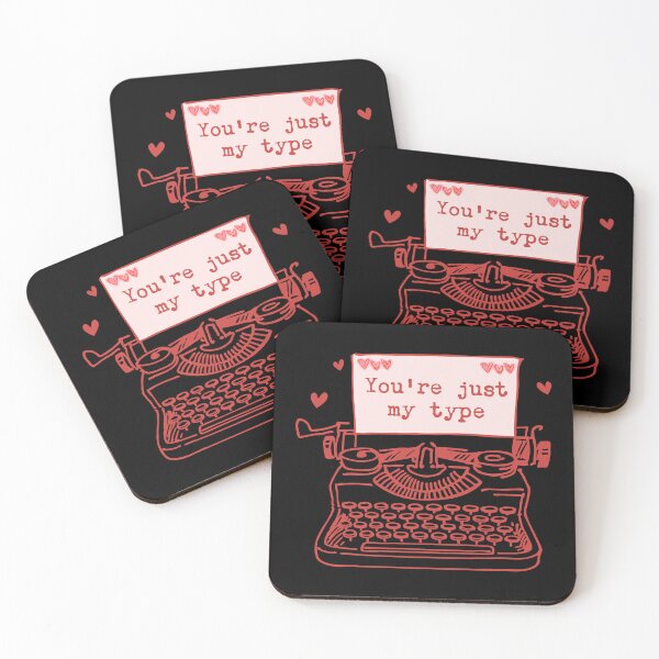 Item preview, You're Just My Type Vintage Valentine's Day designed and sold by PBJArt.