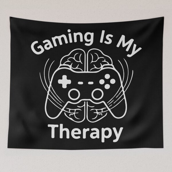 Item preview, Gaming Is My Therapy Brain Controller T-Shirt  Gamer Mental Health Tee designed and sold by Design-Pro-21.