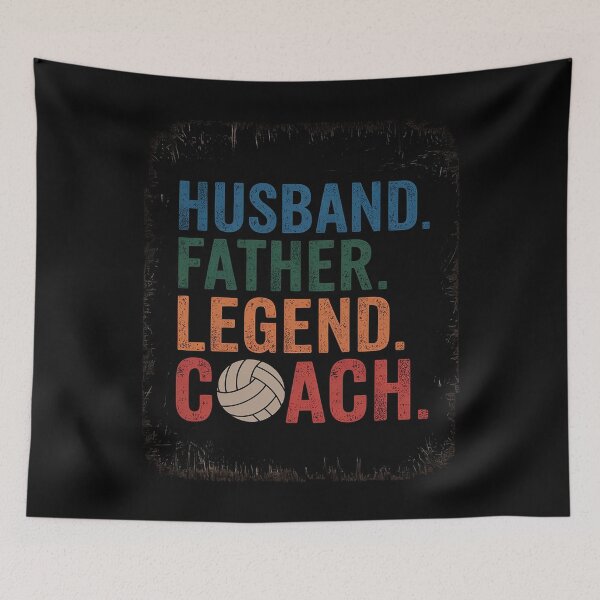 Item preview, Mens Husband Father Legend Volleyball Coach Father's Day  designed and sold by MarkLeedsArt.