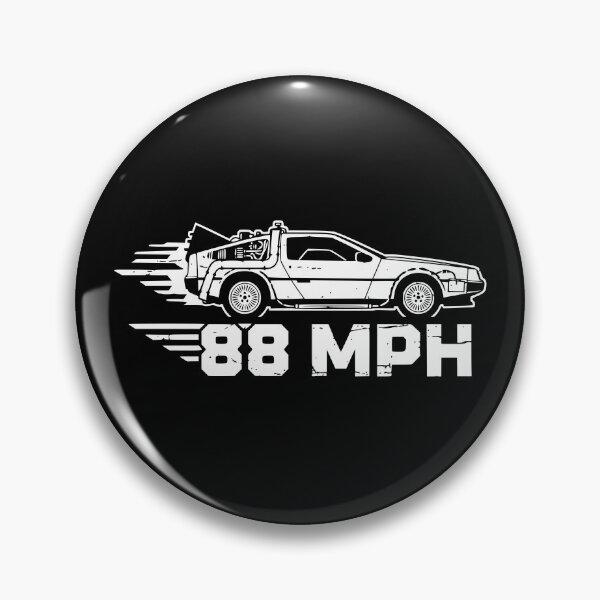 Item preview, 88 MPH Time Machine DeLorean Retro White designed and sold by Off-Road-Zone.
