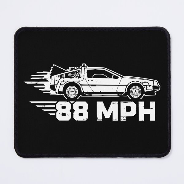Item preview, 88 MPH Time Machine DeLorean Retro White designed and sold by Off-Road-Zone.