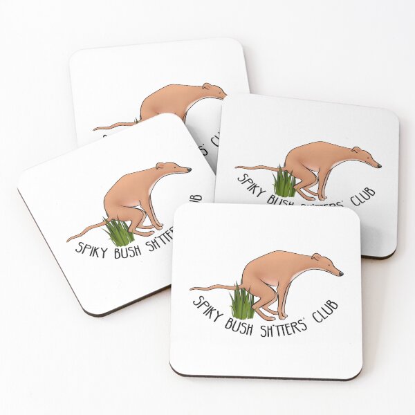 Item preview, Spiky Bush Sh*tters' Club - Red Hound designed and sold by Tessa Draws Stoof.