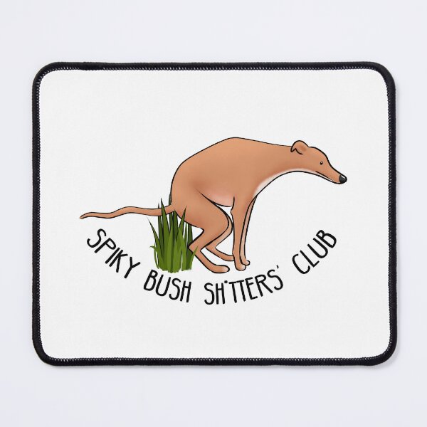 Item preview, Spiky Bush Sh*tters' Club - Red Hound designed and sold by Tessa Draws Stoof.
