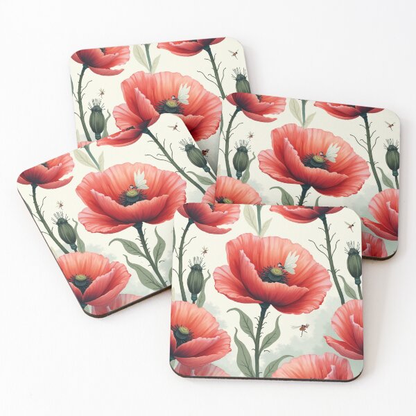 Item preview, Whispers of the Scarlet Poppy Fairies designed and sold by Dream Bloom Gallery.