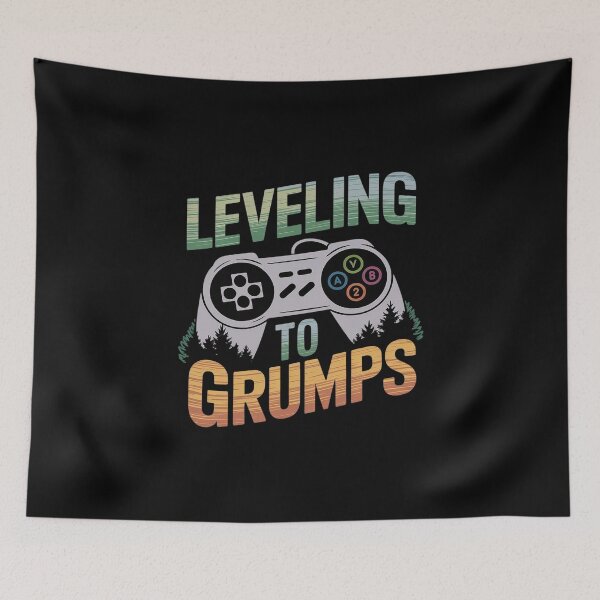 Item preview, Mens Leveling Up To Grumps Video Gamer Father's Day  designed and sold by MarkLeedsArt.