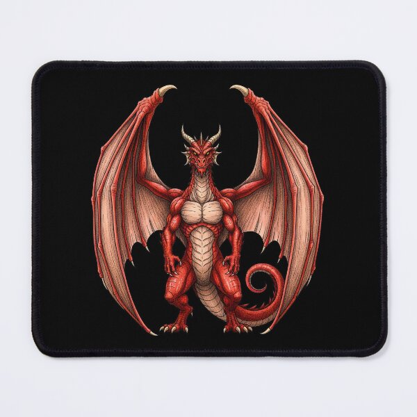 Item preview, Red Dragon Warrior Fantasy Creature designed and sold by TeeARTHY.