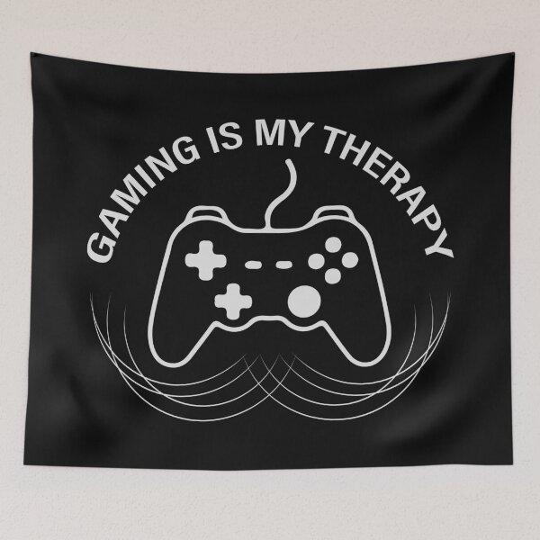 Item preview, Gaming Is My Therapy Controller T-Shirt  Minimalist Gamer Line Art Tee designed and sold by Design-Pro-21.